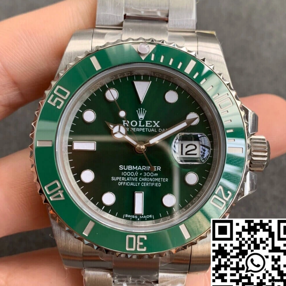 V2S Submariner ZZ Factory Green Dial 40MM Rolex 116610LV 0314